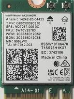 "Intel AX210.NGWG" su "vPro", "Bluetooth 5.2" belaidžio tinklo adapterio kortelė "Wi-Fi 6E