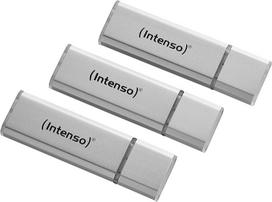 "Intenso Alu Line" 3x 32GB USB 2.0 sidabrinės spalvos USB atmintinė (3 vnt.)