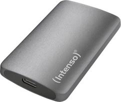 "Intenso TX800" išorinis SSD diskas, 1 TB, iki 2100MB/s, nešiojamasis SSD diskas, USB 3.2 Gen 2x2, USB-C, aliuminio korpusas, antracito spalvos, "Windows" ir "Mac