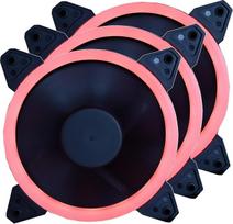 "Ionz Halo" ventiliatoriai "Static Solid Color", maitinami iš "Molex" ir "Cha Red X3