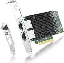 "ipolex" du RJ45 variniai prievadai "Intel X540-T2", 10GbE konvertuoto tinklo adapteris (NIC/CNA), X540 mikroschemų rinkinys, PCI-E X8