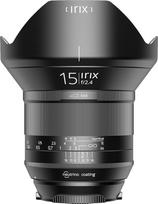 "Irix" itin plataus kampo objektyvas "Blackstone" 15 mm f2,4 (95 mm filtro sriegis, šviečiantis žymėjimas, optimizuotas objektyvo fokusavimo žiedas)