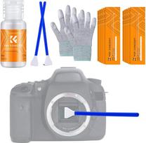"K&F Concept Lens Cleaning Kit" fotoaparato nuotraukų valymo rinkinys DSLR fotoaparatų objektyvams, filtrams, mobiliesiems telefonams su objektyvo valymo šepetėliu, silfonu, mikropluošto šluoste