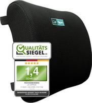 "JX Office" ergonominė nugaros pagalvėlė užkerta kelią nugaros skausmui ir jį malšina - atminties putų juosmens pagalvėlė / juosmens atrama biuro kėdei, neįgaliųjų vežimėliui ir kt. Kelionių įtaisas