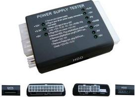 "Kalea Informatique" ATX maitinimo ir ATX kabelių testeris 20/24/P4/6/8, Molex, Sata