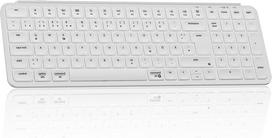 "Keychron B2 Pro" itin plona belaidė klaviatūra QWERTZ 2,4 GHz ir "Bluetooth 5.2", iki 1200 valandų veikianti baterija, programuojama su "ZMK/Launcher", suderinama su "Mac/Windows/Linux" - Dramblio kaulo spalvos balta