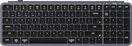 "Keychron B2 Pro" itin plona belaidė ZMK pritaikyta klaviatūra, 96 % JAV išdėstymas, trimis režimais programuojama "Bluetooth" / laidinė, lengva konstrukcija, tylūs klavišai, skirta "Mac" / "Windows", kosminės pilkos spalvos