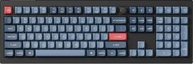 "Keychron V6 Max" pilno dydžio nestandartinė belaidė mechaninė klaviatūra, 2,4 GHz / Bluetooth / laidinė, 3 režimų RGB foninis apšvietimas QMK / VIA programuojamos makrokomandos, "Hot-Swap" Gateron Jupiter Brown jungiklis PBT klavišų dangteliai "Mac Windo