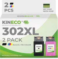 "Kineco 302XL" spausdintuvų kasetės (juoda + spalvota) - HP 302/302 XL, tinkančios "HP Envy 4525/4520/4522/4527", "OfficeJet 3830/3831/3833", "DeskJet 3630/1110/2130", "HP Envy 4525/4520/4522/4527", "OfficeJet 3830/3831/3833", "DeskJet 3630/1110/2130" - d