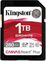 "Kingston Canvas React Plus V60 SD" 1TB SDXC UHS-II 280R/150W U3 V60 "Full HD/4K