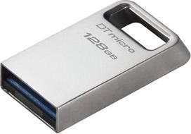 "Kingston DataTraveler Micro USB atmintinė 128GB 200MB/s Metal USB 3.2 Gen 1 - DTMC3G2/128GB, sidabrinė