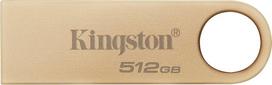"Kingston DataTraveler SE9 Gen 3" - 512GB - 220MB/s skaitymo greitis - metalinė USB atmintinė 3.2 Gen 1 - auksinė