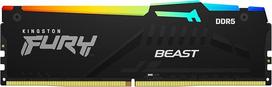 "Kingston Fury Beast Black RGB" 16GB (2x8GB) 5200MT/s DDR5 CL40 DIMM atminties rinkinys su 2 - KF552C40BBAK2-16