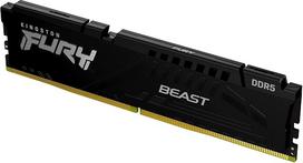 "Kingston FURY Beast Black" DDR5 16GB 5200MT/s CL40 DIMM staliniams kompiuteriams skirta atmintis vienam moduliui "Intel XMP" - KF552C40BB-16
