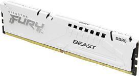 "Kingston Fury Beast White" DDR5 64GB (2x32GB) 6000MT/s CL36 DIMM atminties rinkinys su 2 AMD EXPO ir "Intel XMP" - KF560C36BWEK2-64