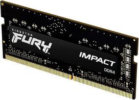 "Kingston Fury Impact" 32GB 3200MHz DDR4 CL20 atmintis nešiojamiesiems kompiuteriams, vienas modulis KF432S20IB/32