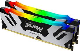 "Kingston FURY Renegade KF564C32RSAK2- 96 Black RGB XMP 96GB 6400MT/s DDR5 CL32 DIMM staliniams kompiuteriams skirtos atminties rinkinys iš 2 vnt.