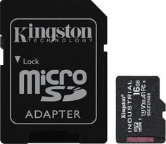 "Kingston Industrial microSD" - 16GB "microSDHC Industrial C10 A1 pSLC" kortelė ir SD adapteris - SDCIT2/16GB