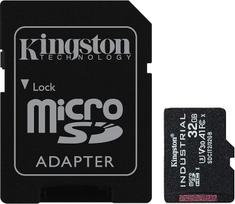 "Kingston Industrial microSD" - 32GB "microSDHC Industrial C10 A1 pSLC" kortelė ir SD adapteris - SDCIT2/32GB