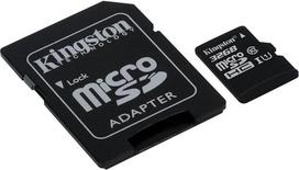 "Kingston Technology" SDC10G2/32GB 32GB UHS 1 klasės/ 10 klasės microSDHCUHS-I blykstės atminties kortelė (pridedamas microSDHC į SD adapteris), juoda
