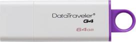 "Kingston" DTIG4/64GB "DataTraveler G4" USB 3.1 Gen 1/USB 3.0 G4 atmintinė, 64GB, violetinė, balta