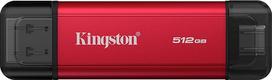 "Kingston" nešiojamasis dvigubas 512GB SSD diskas su dviguba USB-A/C iki 1050MB/s USB 3.2 Gen 2 - SPSD/512GB