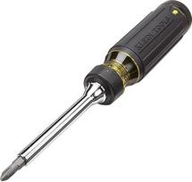 "Klein Tools" 32305 Multi Bit Ratchet Screwdriver 15 in 1 įrankis su "Phillips", įstrižais, kvadratiniais, "Torx" ir kombinuotais antgaliais bei 1/4" lizdu
