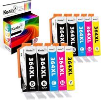 "Koala" 10 364XL spausdintuvų kasečių pakuotė, suderinama su HP 364 XL 364XL Multipack, skirta HP Deskjet 3520 3070A HP OfficeJet 4622 4620 HP Photosmart 7510 5510 5524 7520 5520 6520 5522 6510 5515