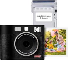 "Kodak Cam Mini Shot 3 Era" - Nešiojamoji momentinių nuotraukų ir nuotraukų fotografavimo priemonė, juoda, 3x3 (Fotoaparatas + popierinė nuotrauka vienu prisilietimu)