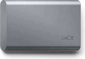 "LaCie Mobile SSD Secure" 500GB, 10Gb/s USB 3.1 C tipo, "PC Mac iPad" ir "iPhone", kosminės pilkos spalvos, įskaitant duomenų gelbėjimo paslaugą (STKH500800)
