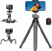 "Lamicall" mobiliojo telefono trikojis, mini trikojo laikiklis - mobiliojo telefono laikiklis fotoaparato trikojis išmaniajam telefonui ir fotoaparatui, lankstus mobiliojo telefono trikojis su belaidžiu nuotolinio valdymo pulteliu, 360° kišeninis trikojis