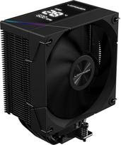 "LC-Power DIGI LC-CC-120-DB6" procesoriaus aušintuvas - skaitmeninis ekranas, 120 mm ventiliatorius, 6 x 6 mm šiluminiai vamzdeliai, TDP 230 W, variniai šiluminiai vamzdeliai ir pagrindas, aliumininiai sparneliai, FDB guoliai, suderinamas su "Intel" ir AM
