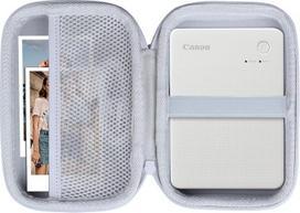 "Lebakort" kietas apsauginis dėklas, skirtas "Canon SELPHY QX20" / "SELPHY Square QX10" mobiliajam nuotraukų spausdintuvui (baltas)
