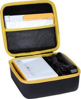 "Lebakort" kietas kelioninis apsauginis dėklas, skirtas "Kodak Dock Plus 4PASS Photo Printer/Kodak Dock Premium 4x6 Portable Instant Printer" (juodas + geltonas)