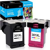 "LeciRoba 301 XL" atsarginės HP 301 spausdintuvo kasetės, skirtos HP 301 XL, skirtos HP Deskjet 1000 1050A 1510 2050 2540 2544 3050 HP Envy 4500 4504 5530 HP OfficeJet 2620 26 22 46 30 (1 juoda, 1 spalvota)