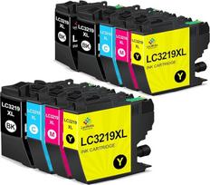 "LeciRoba LC3219XL" rašalo kasetės "Brother LC3219XL" ir "Brother LC3217" rašalo kasetės spausdintuvams "Brother MFC-J5330DW" MFC-J6530DW MFC-J6930DW MFC-J5335DW MFC-J5730DW MFC-J6935DW" (9 vnt.)