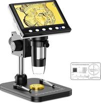 "Leipan LPM7" 4,3 colio skaitmeninis mikroskopas vaikams ir suaugusiesiems, 1000 kartų didinantis 1080P USB mikroskopas su 8 reguliuojamomis LED lemputėmis, USB ir kompiuterio jungtis, suderinamas su "Windows/Mac", 32G TF kortelė