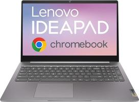 "Lenovo IdeaPad 3 Chromebook" nešiojamasis kompiuteris, 15,6 colių Full HD nešiojamasis kompiuteris, "Intel Pentium Silver N6000", 8GB RAM, 128GB eMMC, "Chrome OS", arktinės pilkos spalvos