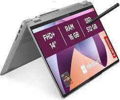 "Lenovo IdeaPad Flex 5" nešiojamasis kompiuteris - "AMD Ryzen 7 7730U", 16GB RAM, 512GB SSD, 14 lietimui jautrus WUXGA (1920 x 1200) IPS ekranas, "Windows 11 Home", itališka klaviatūra, pridedamas skaitmeninis rašiklis - arktinė pilka