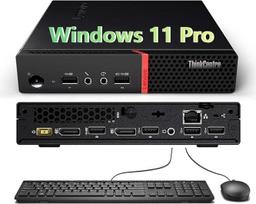 "Lenovo ThinkCentre M715q" mini stalinis kompiuteris, "AMD Pro A12-8870E", 8GB RAM, 256GB SSD, "WiFi", "Bluetooth", JAV QWERTY klaviatūra, "Windows 11 Pro" (atnaujintas)