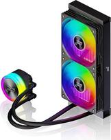 "Levelplay Combat Liquid 240 SE AIO CPU vandens aušinimas - TDP 280 W, ARGB siurblio dangtelis, 240 mm radiatorius, 240 vieno rėmelio ventiliatorius, AMD AM5/AM4 ir "Intel LGA 1851/1700" - juodas