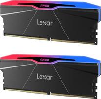 "Lexar" RGB DDR5 RAM 32GB rinkinys (2x16GB) 6000MHz CL26, 288 kontaktų UDIMM staliniams kompiuteriams skirta atmintis, skirta AMD EXPO/DRAM Empowered by SK hynix/CL26-36-36-68/1.45V