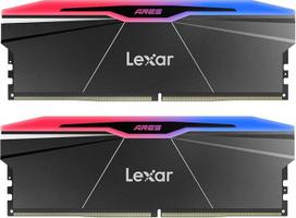 "Lexar" RGB DDR5 RAM 32GB rinkinys (2x16GB) 6000MHz CL28, 288 kontaktų UDIMM staliniams kompiuteriams skirta atmintis "Intel XMP 3.0/Empowered by SK Hynix/CL28-36-36-68/1.4V