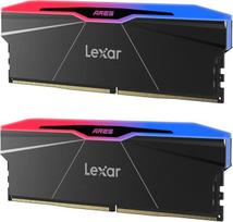 "Lexar" RGB DDR5 RAM 32GB rinkinys (2x16GB) 6400MHz CL32, 288 kontaktų UDIMM stalinių kompiuterių atmintis, skirta "Intel XMP 3.0"/AMD EXPO/CL32-38-38-76/1.4V, vidinė atmintis