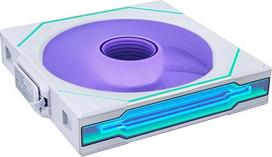 "Lian Li UNI FAN SL-INF" belaidis RGB kompiuterio ventiliatorius 140 mm baltos spalvos | Atvirkštinis mentės dizainas - PWM korpuso ventiliatorius, ARGB apšvietimas ir "Infinity Mirror", prijungimo sistema, atvirkštinis oro srautas