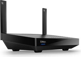 "Linksys Hydra 6" dvipusio "WiFi 6 Mesh" maršrutizatorius (AX3000) - žaidimų maršrutizatorius, iki 3,0Gb/s sparta, palaiko daugiau nei 25 įrenginius; 185 m2 belaidžio ryšio aprėptis, veikia "Mesh WiFi" sistema, MR2000-KE