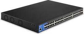 "Linksys" LGS352MPC-EU 48 prievadų Gigabitinio tinklo PoE+ komutatorius, 740 W, 4 10G Uplink SFP+ lizdai - išmanusis valdomas eterneto komutatorius su metaliniu korpusu, montuojamas ant stalo arba sienos