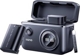 "llano" 2 pakuotės LP-E6NH įkraunamų baterijų (USB-C) ir dvigubas įkroviklis, skirti "Canon EOS R7 R5 R5 R6 R6 II R, 5DIV, 6DII, 7DII, 80D, 90D, išmanusis skaitmeninis ekranas, magnetinis dangtelis - juoda