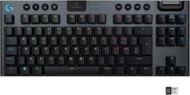 "Logitech G 915 Lightspeed TKL" klaviatūra be klavišų, belaidė, mechaninė žaidimų klaviatūra, GL taktiliniai jungikliai, LIGHTSYNC RGB, 40 valandų baterijos veikimo laikas, itališka QWERTY - juoda