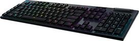 "Logitech G915 LIGHT SPEED" belaidė mechaninė belaidė žaidimų klaviatūra, lietimui jautrus GL mygtukų jungiklis, žemo profilio, prancūziškas AZERTY išdėstymas - Carbon